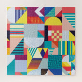 Decoratief geometrisch: Abstract patroon. Legpuzzel (Horizontaal)