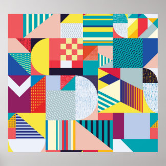 Decoratief geometrisch: Abstract patroon. Poster