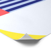 Decoratief geometrisch:  Abstract patroon. Poster (Hoek)