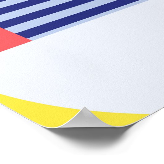 Decoratief geometrisch:  Abstract patroon. Poster (Hoek)