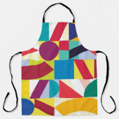 Decoratief geometrisch Abstract  patroon Schort (Voorkant)