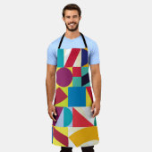 Decoratief geometrisch Abstract  patroon Schort (Gedragen)