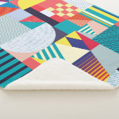 Decoratief geometrisch: Abstract patroon. Sherpa Deken (3/4)
