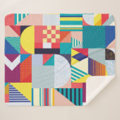 Decoratief geometrisch: Abstract patroon. Sherpa Deken (Voorkant (horizontaal))