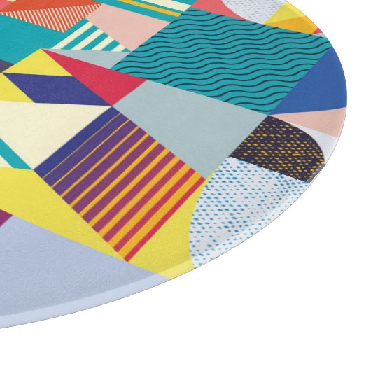 Decoratief geometrisch:  Abstract patroon. Snijplank (Hoek)