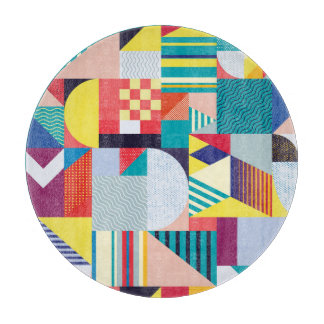 Decoratief geometrisch:  Abstract patroon. Snijplank