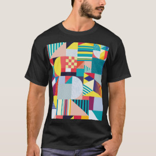 Decoratief geometrisch: Abstract patroon. T-shirt