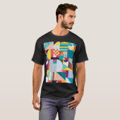 Decoratief geometrisch: Abstract patroon. T-shirt (Voorkant volledig)