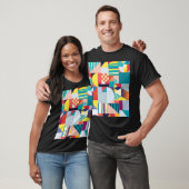 Decoratief geometrisch: Abstract patroon. T-shirt (Unisex)