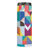 Decoratief geometrisch: Abstract patroon. Thermosbeker (Achterkant)