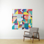 Decoratief geometrisch: Abstract patroon. Wandkleed (In Situ (horizontaal))