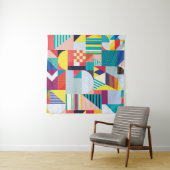 Decoratief geometrisch: Abstract patroon. Wandkleed (In situ)