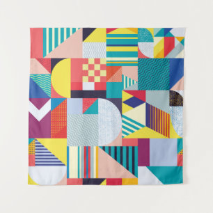 Decoratief geometrisch: Abstract patroon. Wandkleed