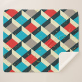 Decoratief geometrisch:  artistiek patroon. sherpa deken (Voorkant (horizontaal))