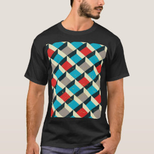 Decoratief geometrisch:  artistiek patroon. t-shirt