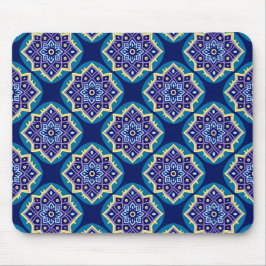 Decoratief geometrisch bloemenpatroon muismat