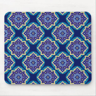 Decoratief geometrisch bloemenpatroon muismat