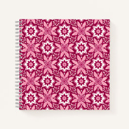  decoratief geometrisch bloemenpatroon notitieboek