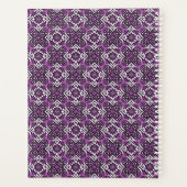 Decoratief geometrisch bloemenpatroon planner (Achterkant)