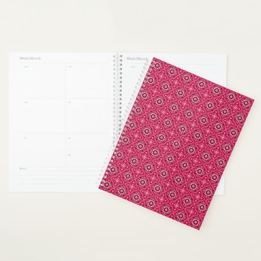 Decoratief geometrisch bloemenpatroon planner (Display)