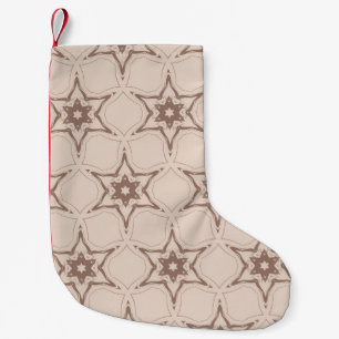 Decoratief geometrisch bloempatroon. Naadloze vint Kleine Kerstsok