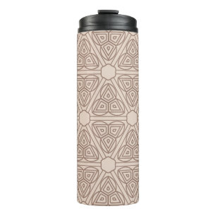 decoratief geometrisch naadloos patroon. illustrat thermosbeker