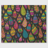 Decoratief gepatterde druppels naadloze achtergron cadeaupapier (Vlak)