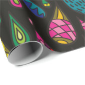 Decoratief gepatterde druppels naadloze achtergron cadeaupapier (Rol Hoek)