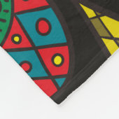 Decoratief gepatterde druppels naadloze achtergron fleece deken (Hoek)
