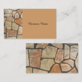 Decoratief gestone Paving Kijk Visitekaartje (Voorkant / Achterkant)
