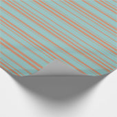 Decoratief gestreept vintage  cadeaupapier (Hoek)