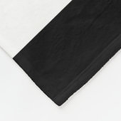 Decoratief Gestreept Zwart & Wit Streepjespatroon Fleece Deken (Hoek)
