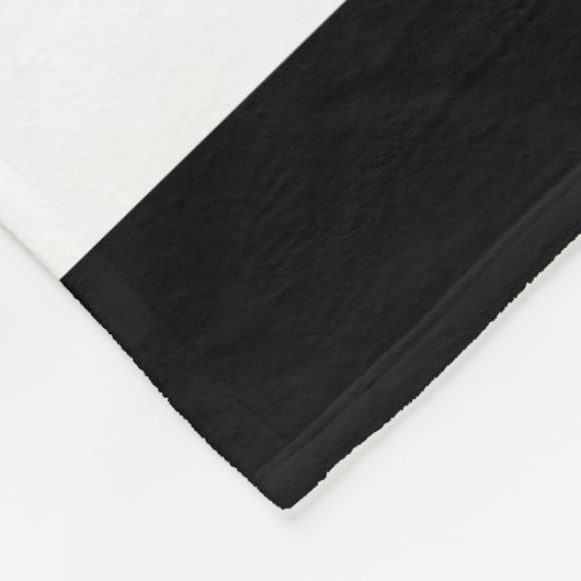 Decoratief Gestreept Zwart & Wit Streepjespatroon Fleece Deken (Hoek)