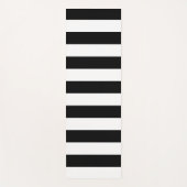 Decoratief Gestreept Zwart & Wit Streepjespatroon Yogamat (Voorkant)