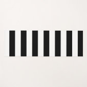 Decoratief Gestreept Zwart & Wit Streepjespatroon Yogamat (Voorkant (horizontaal))