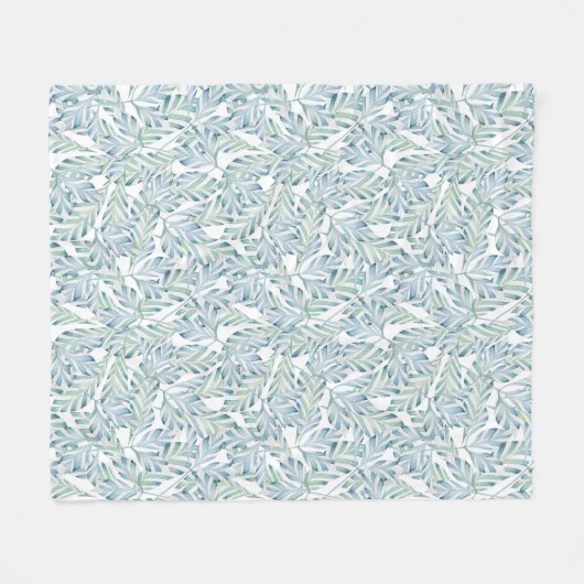 Decoratief gestript lederen patroon fleece deken (Voorkant (Horizontaal))