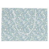 Decoratief gestript lederen patroon groot cadeauzakje (Achterkant)