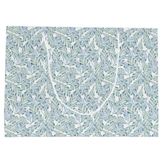 Decoratief gestript lederen patroon groot cadeauzakje (Achterkant)