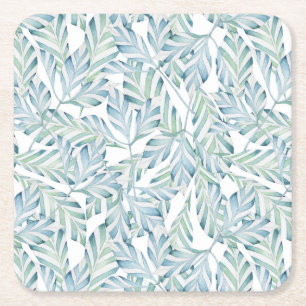 Decoratief gestript lederen patroon kartonnen onderzetters