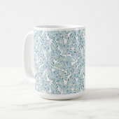 Decoratief gestript lederen patroon koffiemok (Voorkant links)