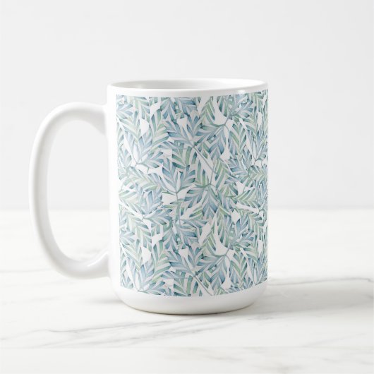 Decoratief gestript lederen patroon koffiemok (Links)