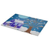 Decoratief glas snijplanken - kerstcadeaus (Hoek)