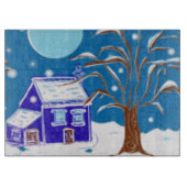 Decoratief glas snijplanken - kerstcadeaus (Voorkant)