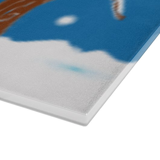 Decoratief glas snijplanken - kerstcadeaus (Hoek)