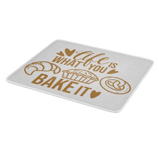 Decoratief glas snijpunt 12 inch snijplank (Hoek)