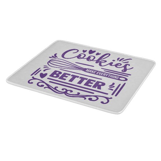 Decoratief glas snijpunt 12 inch snijplank (Hoek)