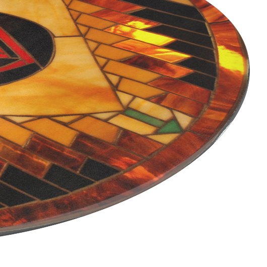 Decoratief glas snijpunt 12 inch snijplank (Hoek)