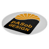 Decoratief glas snijpunt 12 inch snijplank (Hoek)