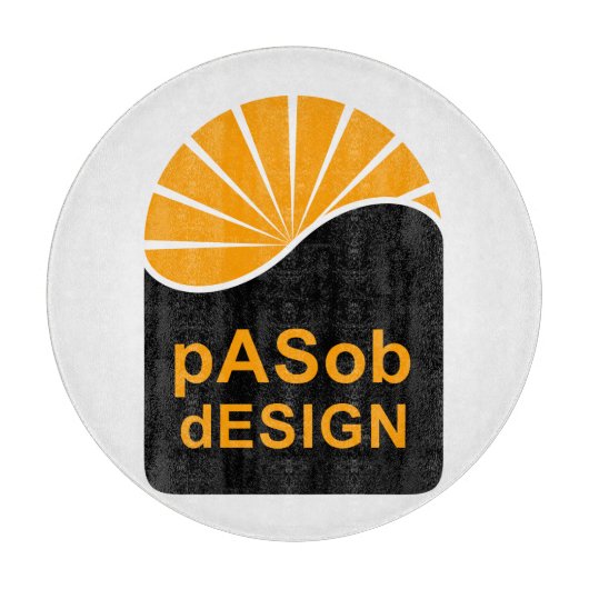 Decoratief glas snijpunt 12 inch snijplank (Voorkant)