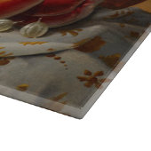 Decoratief glas snijwand/stilstaand fruit snijplank (Hoek)